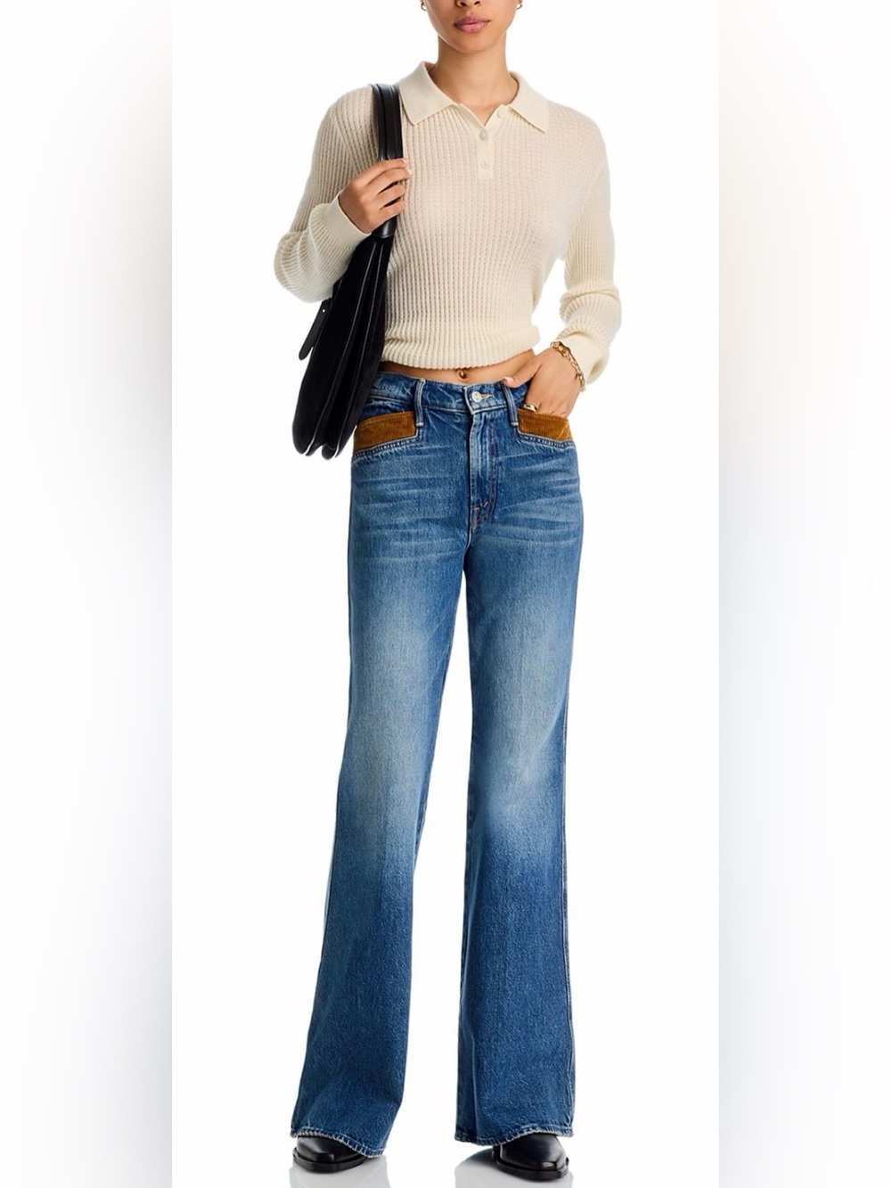 MOTHER The Pointy Pocket Doozy Heel Jeans in Remember When - Picture 2 of 7